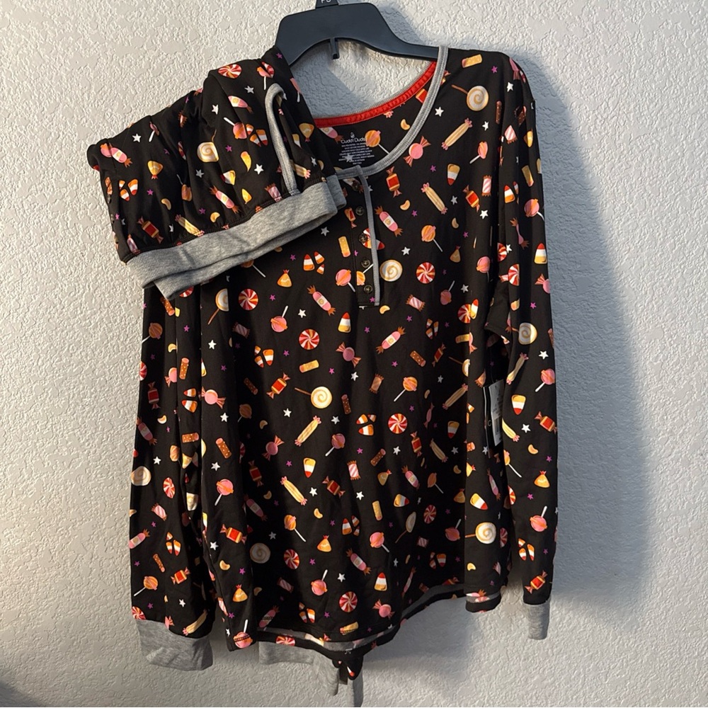 BNWT Cuddl Duds Cozy Long Sleeve Henley Pajama Top & Joggers Set